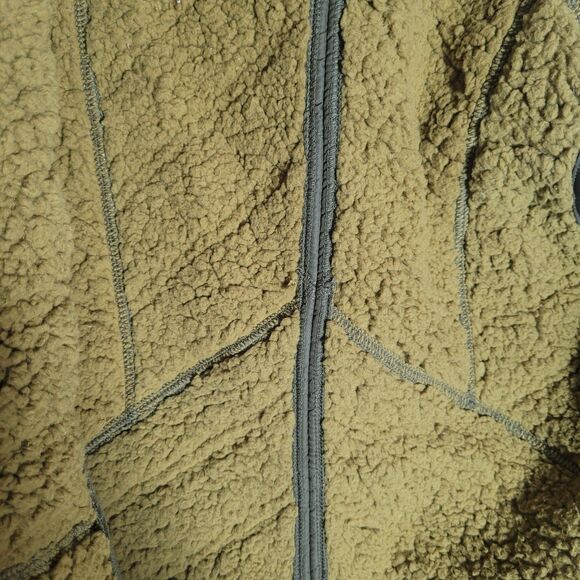 Prana Fleece Sherpa Lined Quilted Vest Women's Large L Green Outdoor Gorpcore - Picture 9 of 13